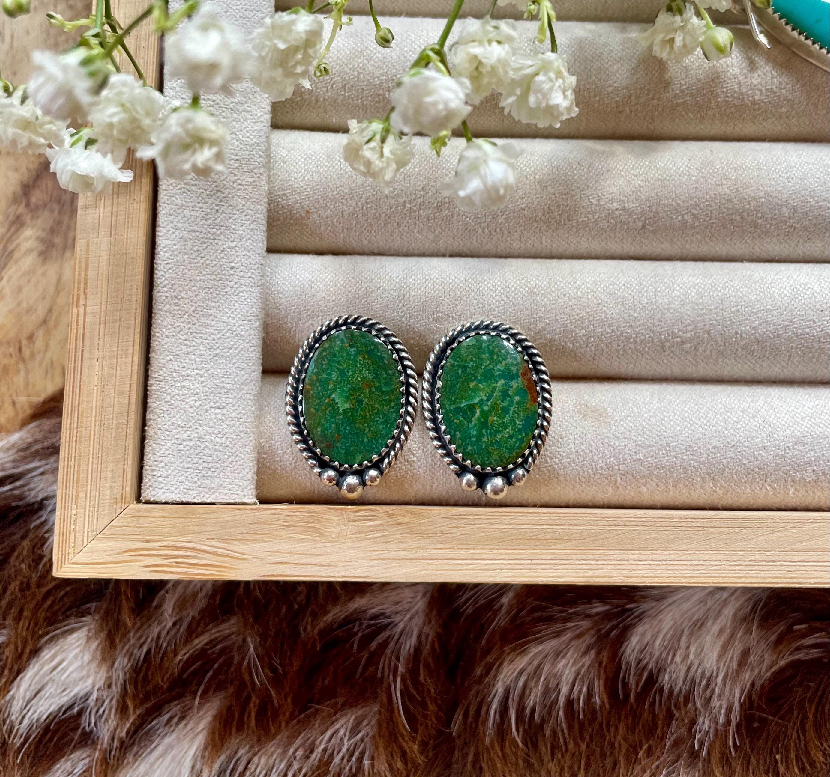 Green Tyrone Studs