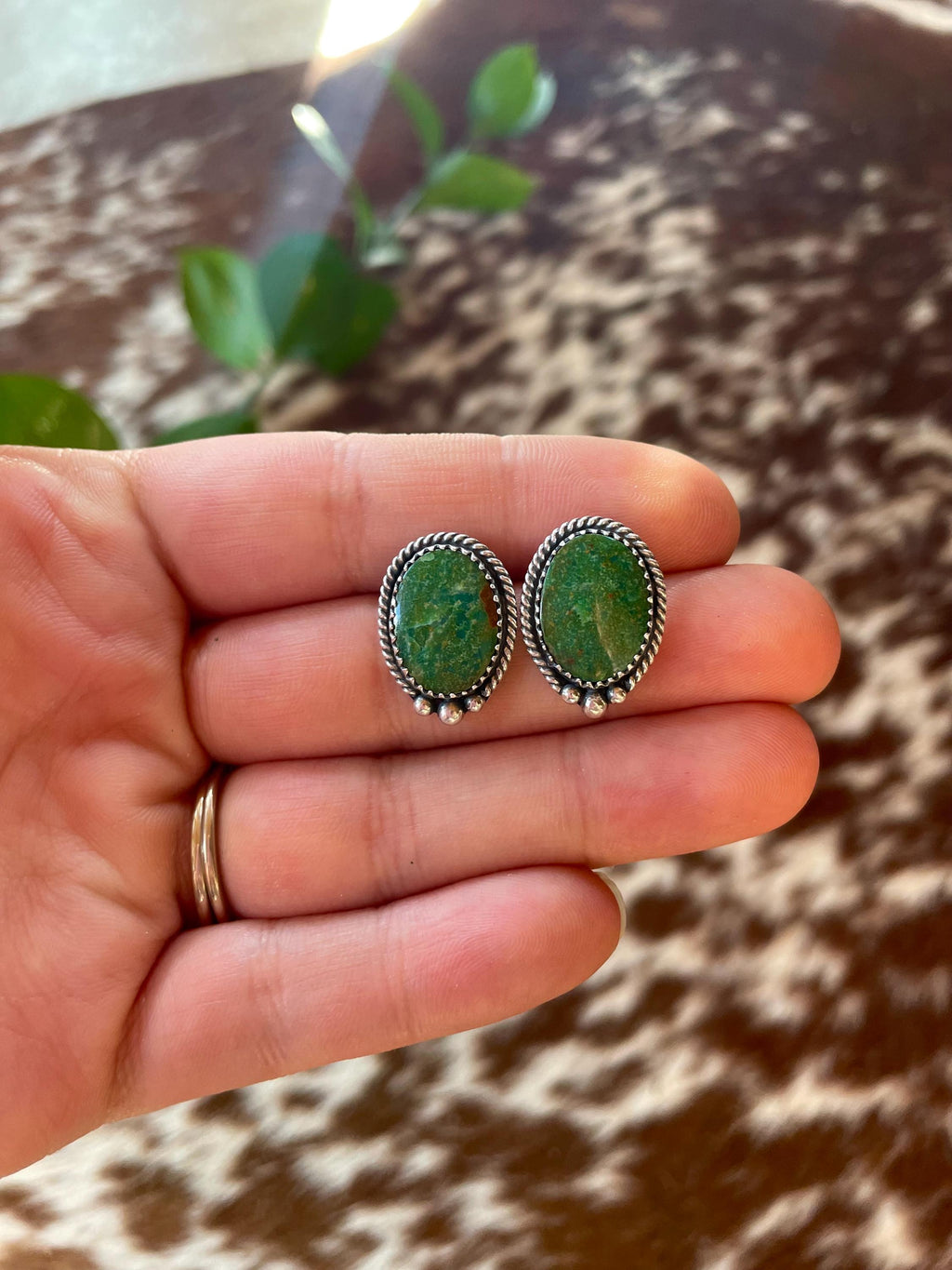 Green Tyrone Studs