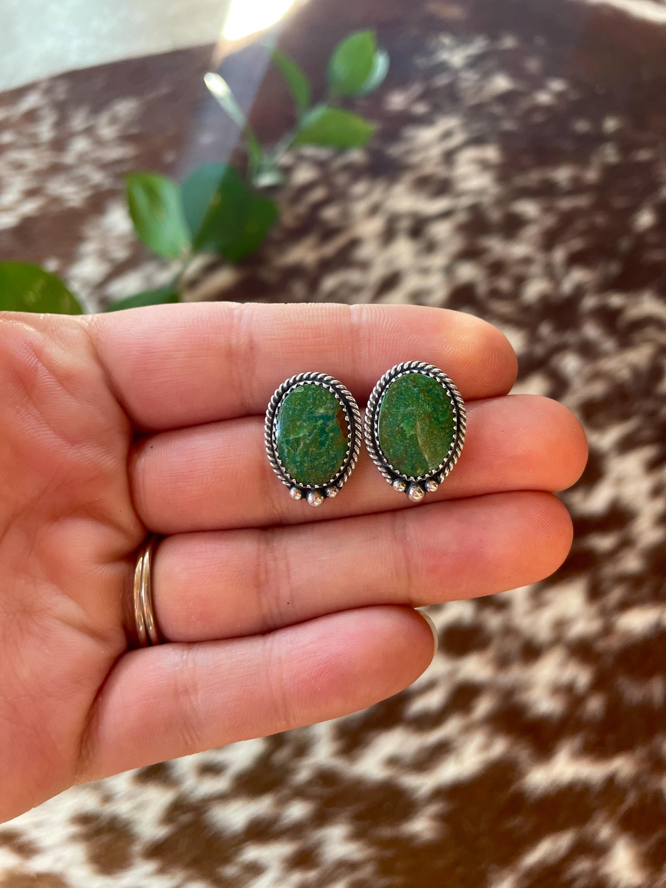 Green Tyrone Studs