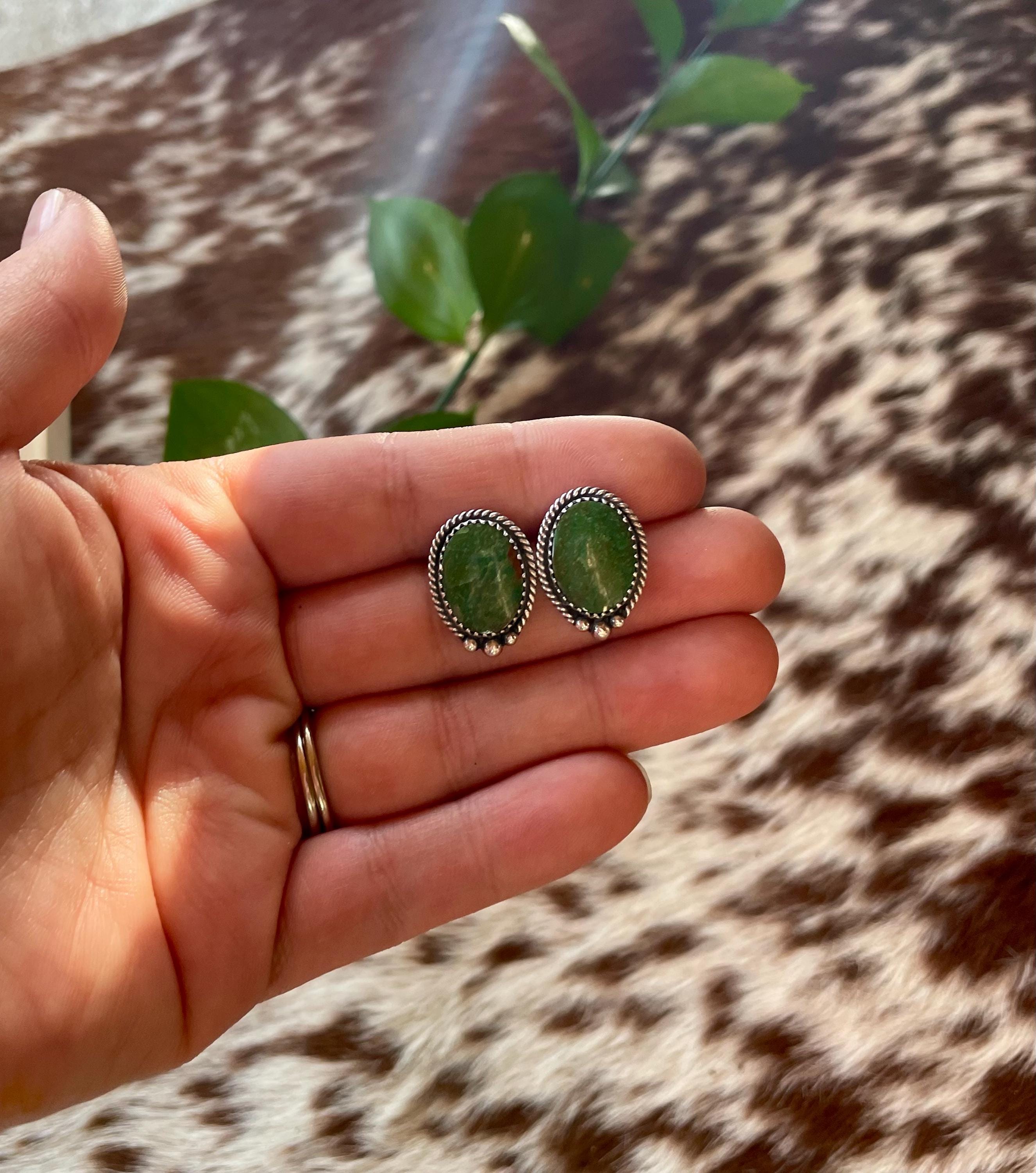 Green Tyrone Studs