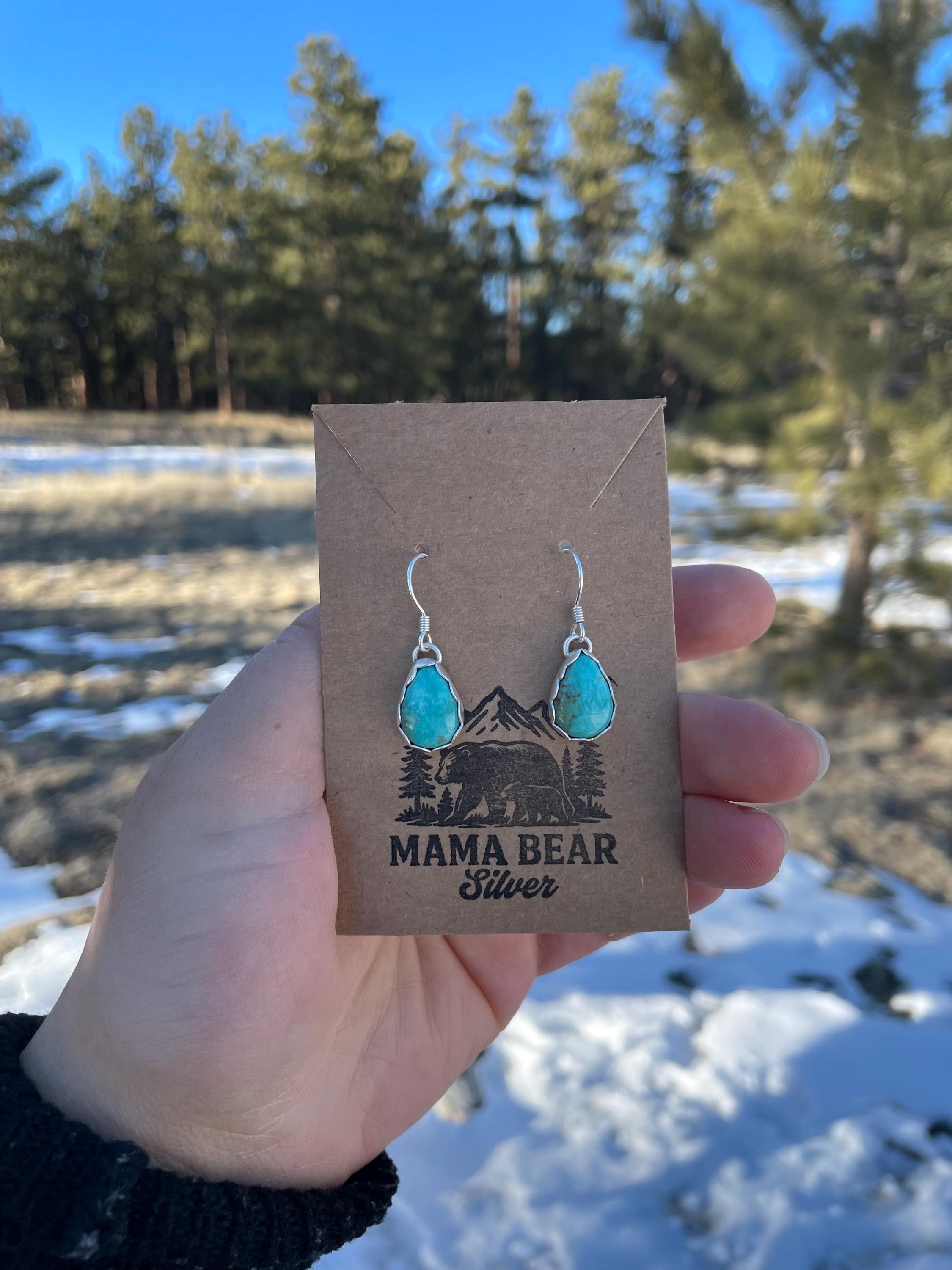 Royston Turquoise Pear Dangles