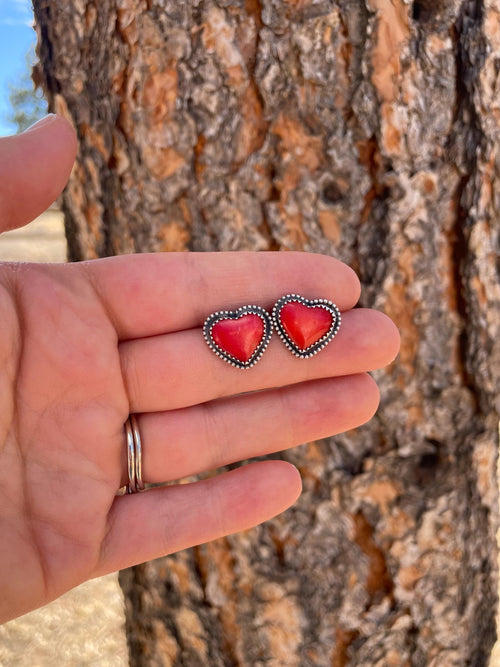 Bamboo Coral Hearts